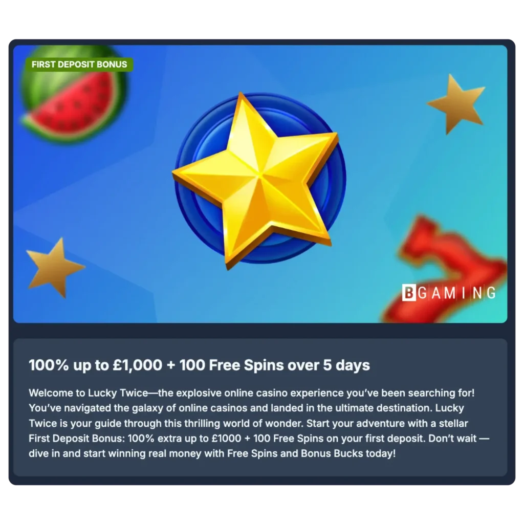 Lucky Twice bonus